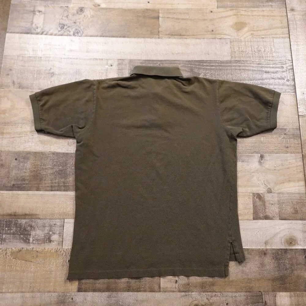 Polo Ralph Luaren Iconic Mesh polo‎ shirt men's large canopy olive pony